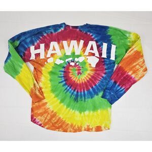 Exist Hawaii‎ Hawaiian Aloha Beach T-Shirt Mens Medium. Tye Dye Longsleeve .